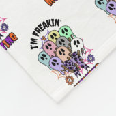 Ich bin Freakin, ich schmelze Halloween-Eiscreme-G Fleecedecke (Ecke)
