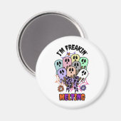 Ich bin Freakin, ich schmelze Halloween-Eiscreme-G Magnet (Vorderseite/Rückseite)