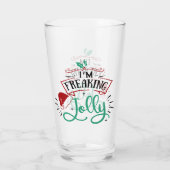 Ich bin Freaking Jolly | Funny Festival Christmas Glas (Rückseite)