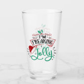 Ich bin Freaking Jolly | Funny Festival Christmas Glas (Vorderseite)