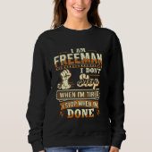 Ich bin Freeman Shirt Personalisiert Freeman Nachn (Vorderseite)
