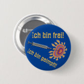 Ich bin frei! Ich bin geimpft! Button (Vorne & Hinten)