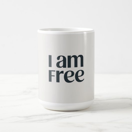Ich bin frei kaffeetasse (Mittel)
