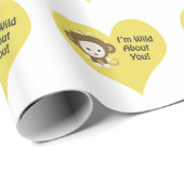 Ich bin frei von dir, Affe Geschenkpapier (Rolleneckpunkt)
