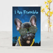 Ich bin Frenchie Kisses Was ich brauche Französisc Karte (Gelbe Blume)