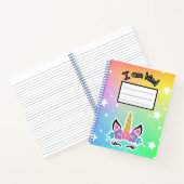 "Ich bin freundlich" Notebook Notizblock (Innenseite)