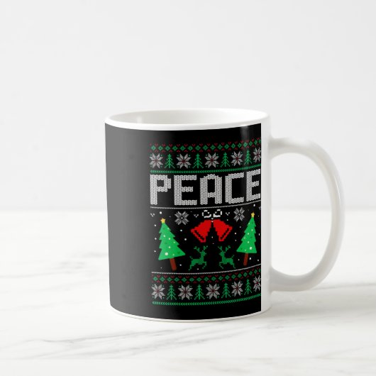 Ich bin Friede - ich komme in Frieden und bin mit Kaffeetasse (Rechts)