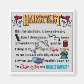 Ich bin Friseurin, kein Wunderarbeiter! Magnet (Vorne)