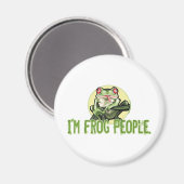 Ich bin Frog People. Magnet (Vorderseite/Rückseite)