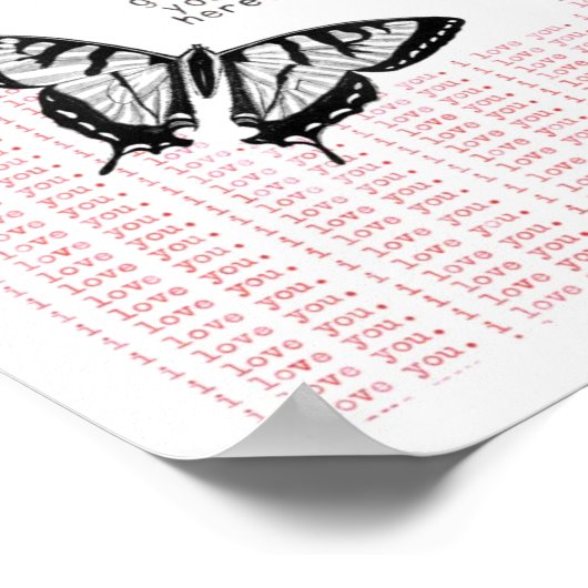 Ich bin froh, dass du hier bist poster (Ecke)