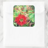 Ich bin froh, dass du in meinem Leben bist Quadratischer Aufkleber (Tasche)