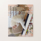 Ich bin froh, dass du meine Hilfskatze geknetet ha Puzzle (Vertikal)