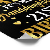 Ich bin froh, dass ich die 21er meiner Enkelin nic Poster (Ecke)