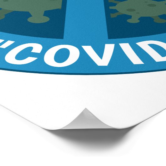 Ich bin froh, dass ich meinen "Covid-19-Impfstoff" Poster (Ecke)