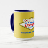 Ich bin FÜNFZIG in LAS VEGAS Tasse (Vorderseite Links)
