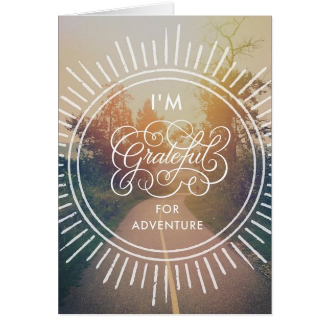 Ich bin für Abenteuer dankbar (Vorne)