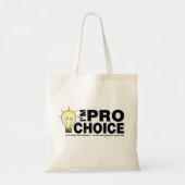 Ich bin für Auswahl, wenn ich über Glühbirnen spre Tragetasche (Vorne)