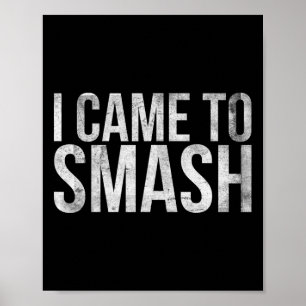 Ich bin für Badminton Player oder Badminton gekomm Poster