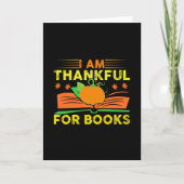 Ich bin für Bücher dankbar Karte (Vorderseite)