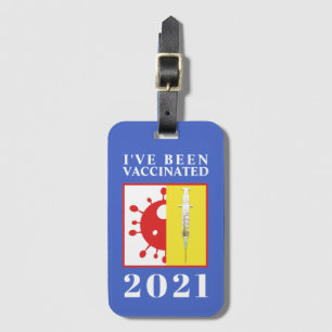 Ich bin für Covid-19 2021 geimpft worden Gepäckanhänger