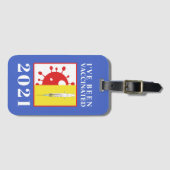 Ich bin für Covid-19 2021 geimpft worden Gepäckanhänger (Vorderseite (Horizontal))