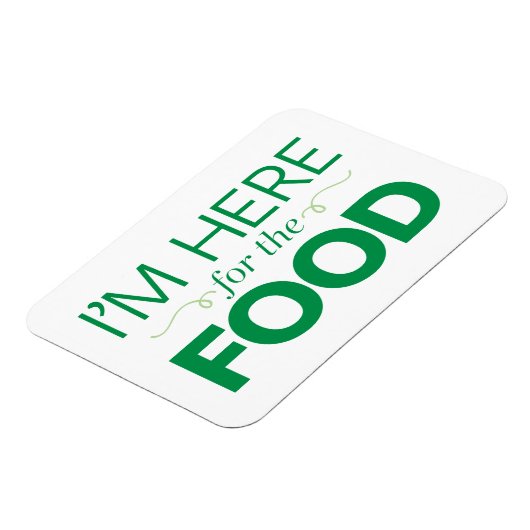 Ich bin für das Essen hier Magnet (Linke Seite)