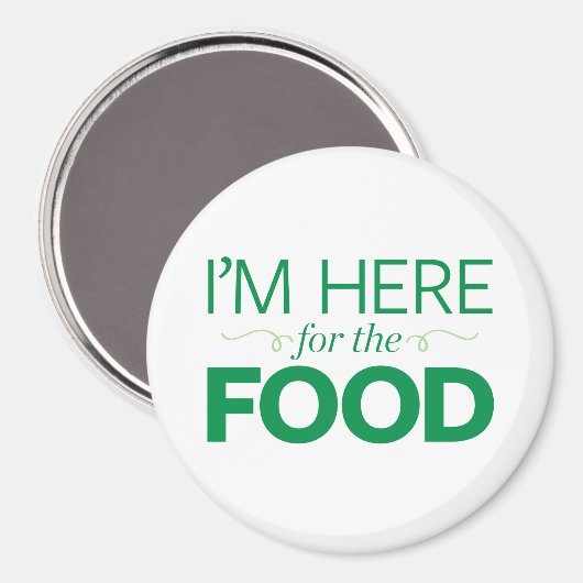 Ich bin für das Essen hier Magnet (Vorderseite/Rückseite)