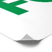 Ich bin für das Essen hier Poster (Ecke)