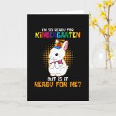 Ich bin für den Kindergarten bereit Karte (Gelbe Blume)