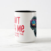 Ich bin für den letzten Augenblick gewartet Zweifarbige Tasse (Mittel)