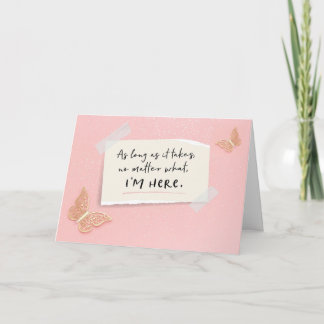 Ich bin für dich da, egal welche Karte