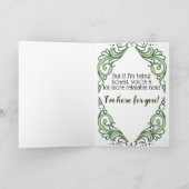 Ich bin für dich da karte (Innenseite)