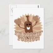 Ich bin für dich unterwegs! postkarte (Vorne/Hinten)