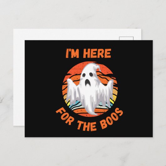 Ich bin für die Boos hier Postkarte (Vorne/Hinten)