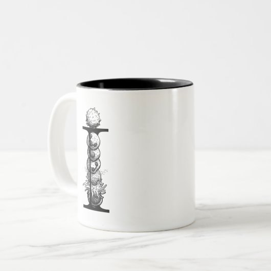 Ich bin für die Immunität von Anbeginn (Tasse) Zweifarbige Tasse (Vorderseite Links)