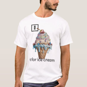 Ich bin für Eiscreme-T - Shirt