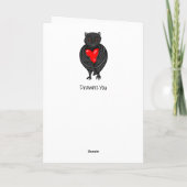 Ich bin für euch Valentinstag Batty Karte (Rückseite)