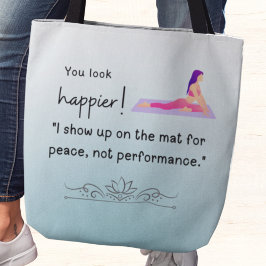 Ich bin für Frieden auf der Matte, nicht für Leist Tasche