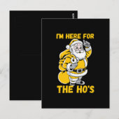 Ich bin für Ho hier Postkarte (Vorne/Hinten)