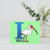 Ich bin für Ibis Postkarte (Stehend Vorderseite)