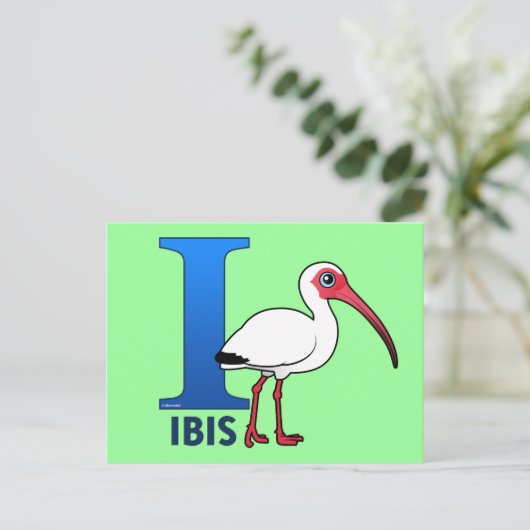 Ich bin für Ibis Postkarte (Stehend Vorderseite)