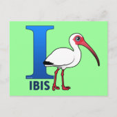 Ich bin für Ibis Postkarte (Vorderseite)