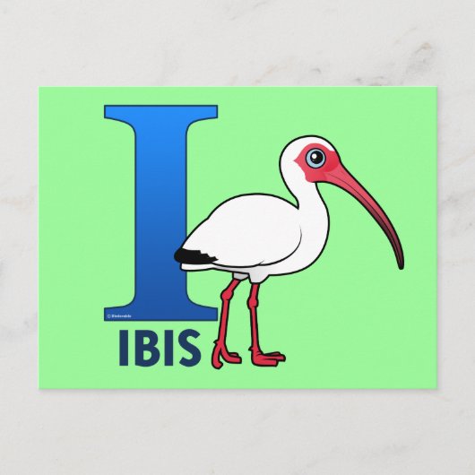 Ich bin für Ibis Postkarte (Vorderseite)