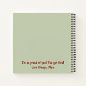 Ich bin für Ihr Notebook Notizblock (Rückseite)