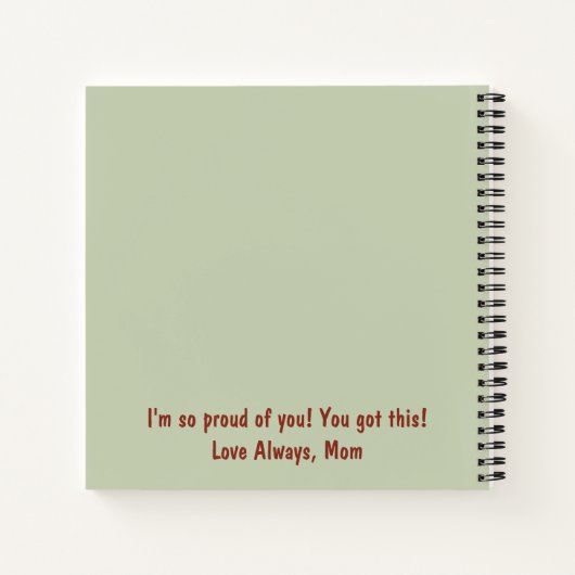 Ich bin für Ihr Notebook Notizblock (Rückseite)