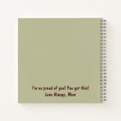 Ich bin für Ihr Notebook Notizblock (Rückseite)