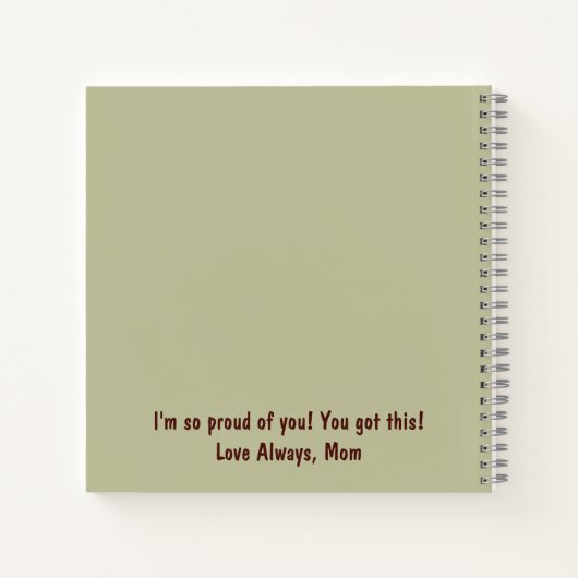 Ich bin für Ihr Notebook Notizblock (Rückseite)