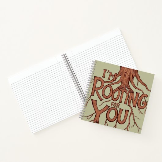 Ich bin für Ihr Notebook Notizblock (Innenseite)