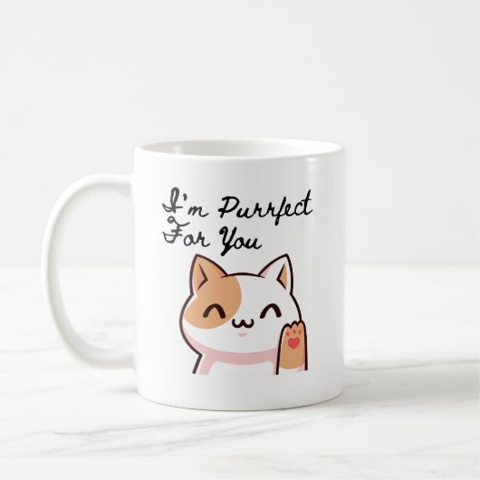 Ich bin für Ihre Cat Tasse - Niedliches Geschenk f (Links)
