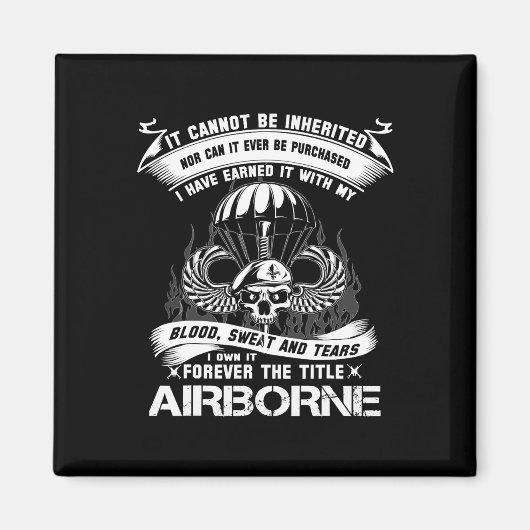 Ich bin für immer der Titel Im Flugzeug Army Range Magnet (Vorne)